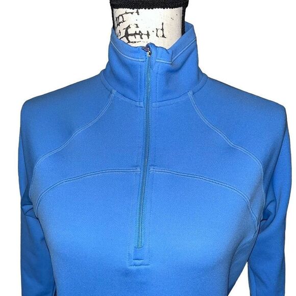 Nike Dri-FIT Half Zip Pullover Athletic Top Blue Activewear - Picture 2 of 6